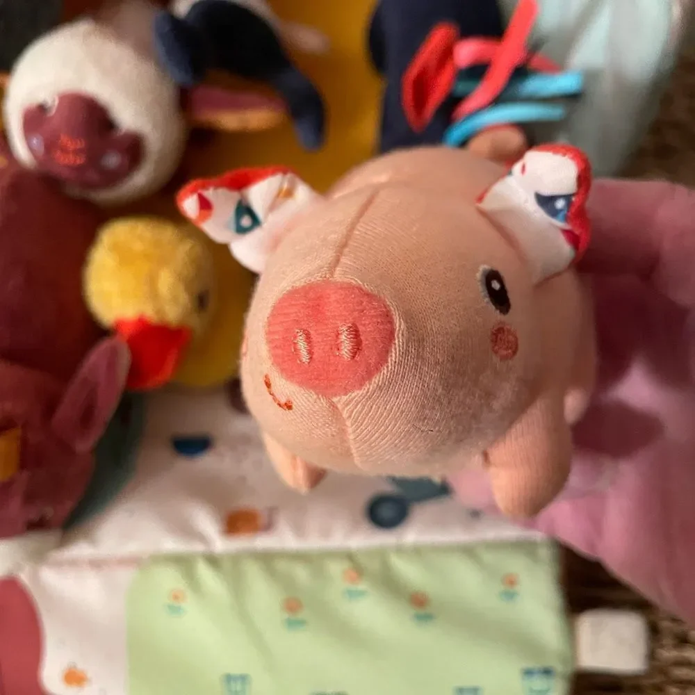 Lilliputiens My First Farm HTF Set Plush Soft Fabric